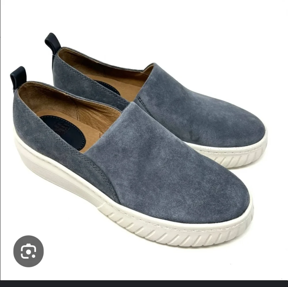 sofft potina denim grey suede womens platform shoes
